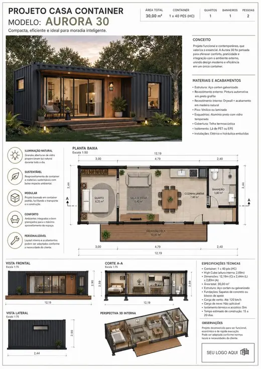 Projeto de casa container 2