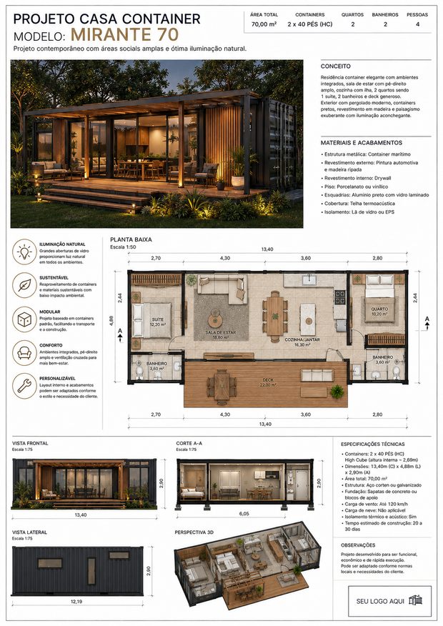 Projeto de casa container 19