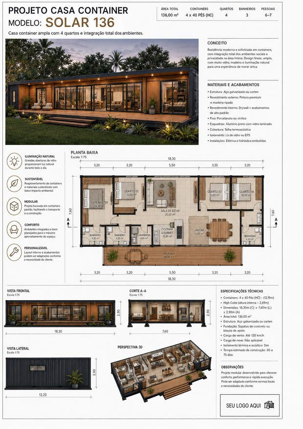 Projeto de casa container 29